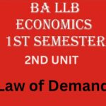 Briefly Explain the law of Demand with the help of schedule and graph?