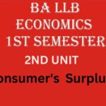 Write a note on Consumer's Surplus.