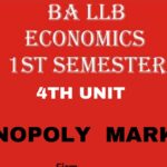 What do you mean by Monopoly Market? Explain its features?