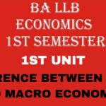 Distinguish between Micro and Macro economics.