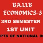 What is National Income? Explain the concepts of National Income?