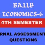 Questions for Internal Assessment Test for Semester-4 (Economics-6-Macro Economics)