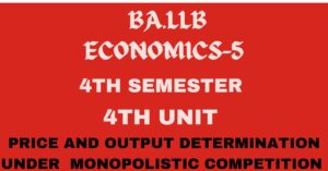 Explain the price and output determination under monopolistic competition.