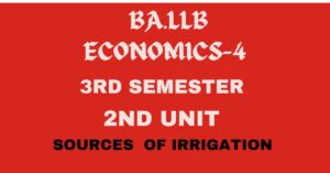 What is Irrigation? explain the sources of irrigation in India.
