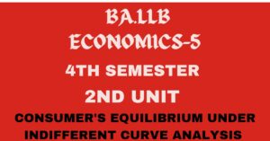 Explain the consumer's equilibrium under indifferent analysis.