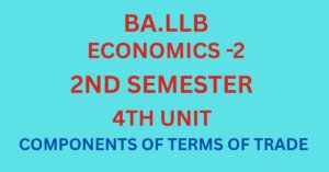 What is terms of trade. explain the components of terms of trade.