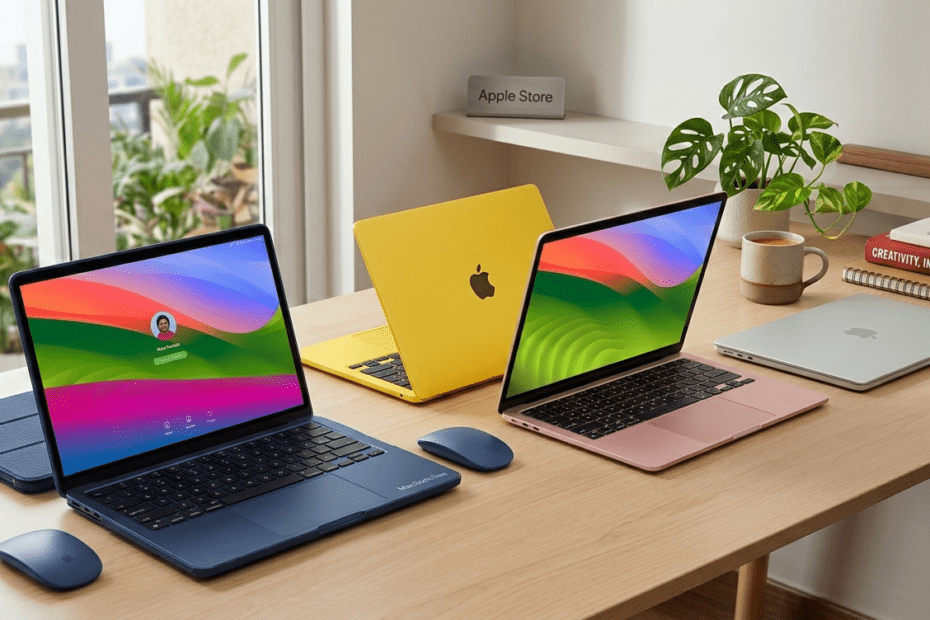 Apple MacBook Neo Indigo and Blush models