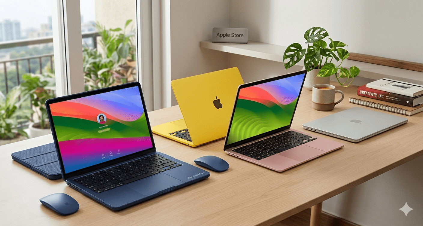 Apple MacBook Neo Indigo and Blush models